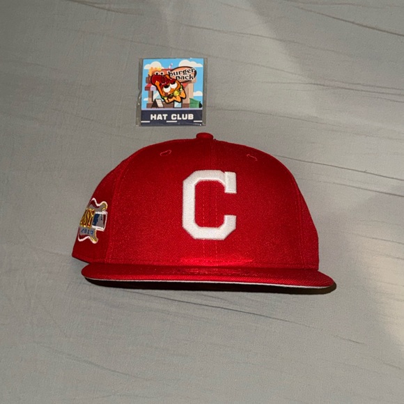 New Era Other - 7 1/4 Cleveland Indians hat club exclusive burger pack new era 59fifty fitted